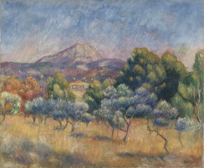 Mount of Sainte-Victoire, c.1888-89 by Pierre Auguste Renoir